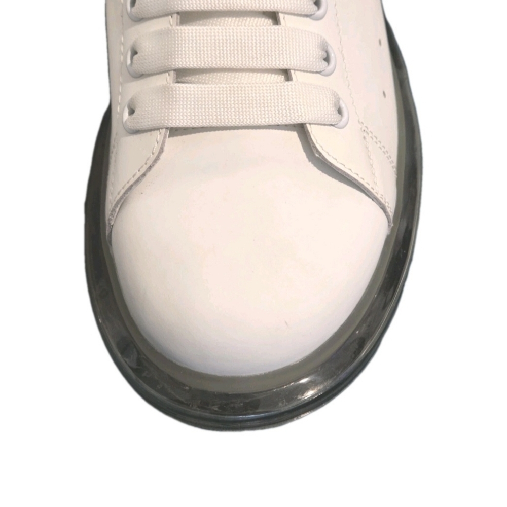 Alexander McQueen Clear Sole Holographic Chunky Sneakers US Men's Size 10 EU 43 - Picture 4 of 14